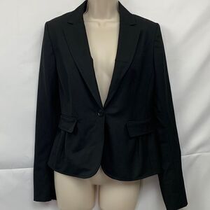 Loft Black Single button Blazer